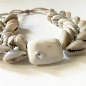 Sea shells bracelet - αχάτης, κοχύλι, αυξομειούμενα