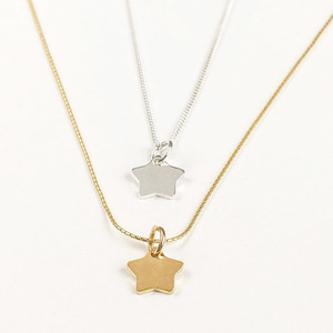 tiny little star necklace - ασήμι, επιχρυσωμένα, χειροποίητα, κοντά, δώρα για γυναίκες