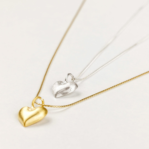 tiny heart necklace - ασήμι, charms, καρδιά, κοσμήματα - 3