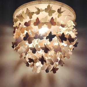" Butterfly Glitter " - κορίτσι, χειροποίητα, πεταλούδες, οροφής, παιδικά φωτιστικά, φωτιστικά οροφής - 3
