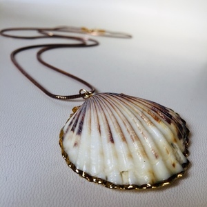 Seashell long necklace - μοντέρνο, γυναικεία, κοχύλι, μακριά - 2