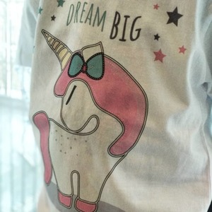 Παιδικό κοντομάνικο μπλουζάκι - Dream Big - ΜΟΝΟΚΕΡΟΣ - βαμβάκι, κορίτσι, παιδικά ρούχα, 1-2 ετών - 3