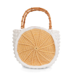 Crochet τσάντα σε σχήμα ρόδας - χειρός