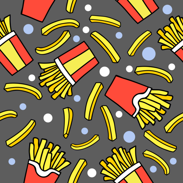 Παιδικό Κολάν με Πατάτες Τηγανητές - Ελαστικό Κολάν French Fries - κορίτσι, παιδικά ρούχα, παιδικά κολάν - 4