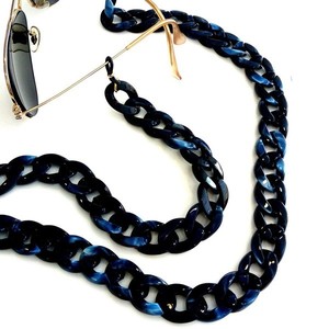 Αλυσίδα για γυαλιά μπλε - αλυσίδες, μοδάτο, trend