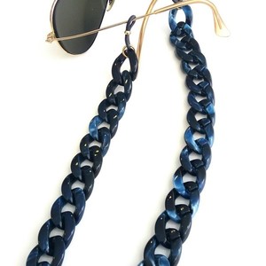 Αλυσίδα για γυαλιά μπλε - αλυσίδες, μοδάτο, trend - 2