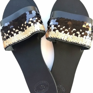 Black Beauty sandals - δέρμα, φλατ, slides - 2