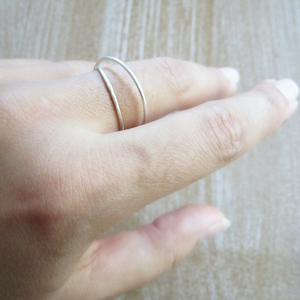 twisted silver ring| χειροποιητο δαχτυλιδι minimal - ασήμι, μοντέρνο, βεράκια, σταθερά, φθηνά - 3