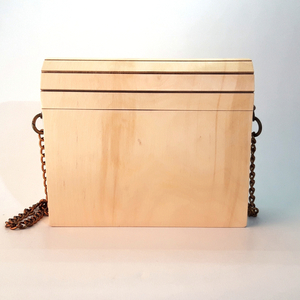 Ξύλινη τσάντα από σημύδα (large) - ξύλο, ώμου, δώρο, χειροποίητα - 5