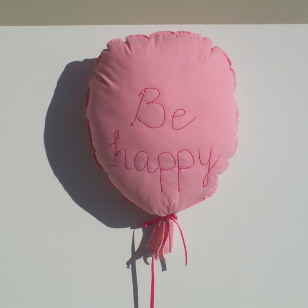 Κρεμαστό τοίχου υφασμάτινο μπαλόνι - ύφασμα, κορίτσι, τοίχου, διακοσμητικά - 2