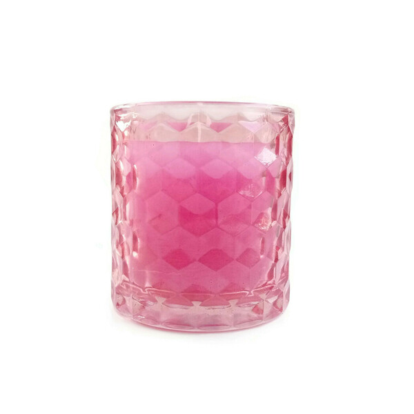 Αρωματικό Κερί σε Γυάλινο Vintage Ποτήρι γυαλί 7εκ - ροζ, φιόγκος, vintage, γυαλί, τριαντάφυλλο, διακόσμηση, decor, αρωματικά κεριά, πρωτότυπα δώρα, μινιατούρες φιγούρες