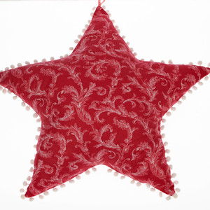 Μεγάλο μαξιλάρι αστέρι, 63εκ. - αστέρι, λευκά είδη, διακόσμηση, χριστουγεννιάτικα δώρα, μαξιλάρια - 2