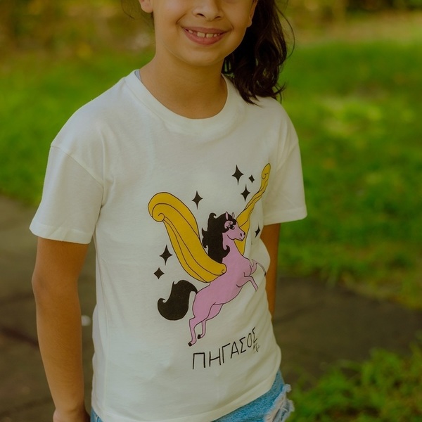 Pegasus Pink T-Shirt - βαμβάκι, κορίτσι, t-shirt, Black Friday, παιδικά ρούχα - 2