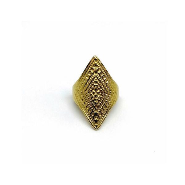 Δαχτυλίδι ρόμβος γεωμετρικό ασήμι 925 - επιχρυσωμένα, ορείχαλκος, γεωμετρικά σχέδια, boho, αυξομειούμενα, φθηνά