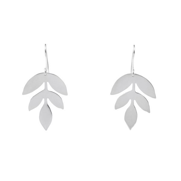 _fall earrings - χειροποίητα σκουλαρίκια φύλλα - statement, chic, βραδυνά, μοντέρνο, επιχρυσωμένα, ορείχαλκος, επάργυρα, σκουλαρίκια, χειροποίητα, φύλλο, boho, κρεμαστά, κρεμαστά στοιχεία - 2