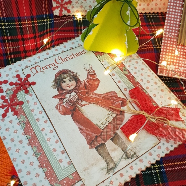Χριστουγεννιάτικη χειροποίητη κάρτα | κάρτα ευχών - χειροποίητα, χριστουγεννιάτικο, κάρτα ευχών, Black Friday - 2