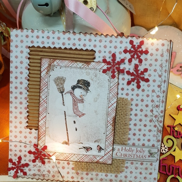 Κάρτα Χριστουγέννων χιονάνθρωπος - χειροποίητα, χριστουγεννιάτικο, χριστουγεννιάτικο, κάρτα ευχών, Black Friday - 2