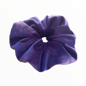 scrunchie "dark purple" - ύφασμα, βελούδο, λαστιχάκια μαλλιών - 2