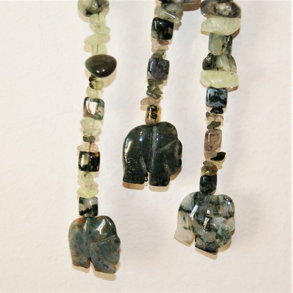 Mobile χειροποίητο, μοναδικό κρεμαστό διακοσμητικό, ελέφαντες-σύμβολο, ημιπολύτιμες πέτρες. - ημιπολύτιμες πέτρες, χειροποίητα, κρεμαστά, διακοσμητικά, πρωτότυπα δώρα - 4