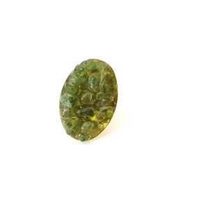 Επίχρυσο δαχτυλίδι με περίδοτο - ημιπολύτιμες πέτρες, επιχρυσωμένα, μεγάλα, αυξομειούμενα, φθηνά - 2