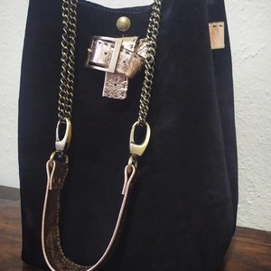 Metallic Bucket Bag - ώμου, μεγάλες