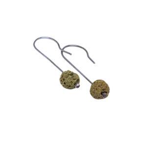 Σκουλαρίκια ασήμι 925 με λάβα - ασήμι, πέτρες, boho, κρεμαστά, φθηνά