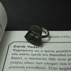 " Star Wars - Darth Vader " - Δαχτυλίδι επάργυρο με τον επικό χαρακτήρα των Star Wars, Darth Vader. - επάργυρα, αυξομειούμενα, φθηνά - 4