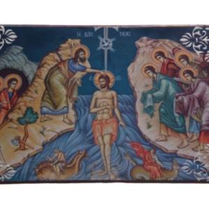 Βάφτιση Ιησού Χριστού - ζωγραφισμένα στο χέρι, πίνακες & κάδρα, πίνακες ζωγραφικής - 2
