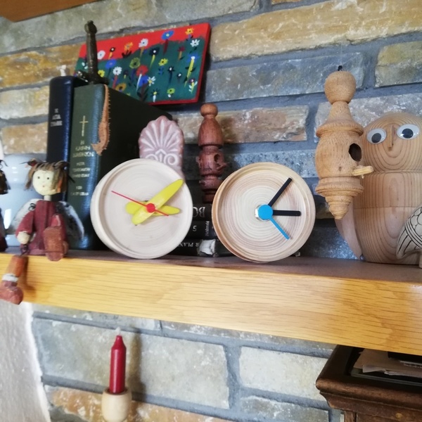 Ρολόι σε ισσοροπία. - ξύλο, ρολόι, τοίχου, χειροποίητα, διακοσμητικά, αξεσουάρ γραφείου - 2