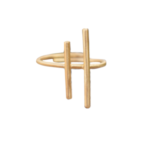Δαχτυλίδι ράβδοι επιχρυσωμένο ανοιχτό ασήμι 925 - ασήμι, επιχρυσωμένα, μικρά, boho, αυξομειούμενα, φθηνά