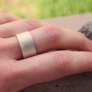 Φαρδύ δαχτυλίδι ασήμι 925 - ασήμι 925, επάργυρα, minimal, boho, σταθερά, μεγάλα - 2
