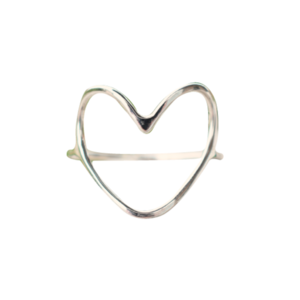 Δαχτυλίδι καρδιά ασήμι 925 - ασήμι, μικρά, boho, σταθερά, φθηνά - 2