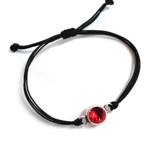 Red Bracelet - Silver - charms, ορείχαλκος, επάργυρα, χεριού, αυξομειούμενα