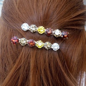 Τσιμπιδάκι μαλλιών με πολύχρωμες χάντρες - μοδάτο, trend, τσιμπιδάκια μαλλιών, hair clips - 3