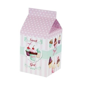 Κουτί milk box για μπομπονιέρα και για γλυκά ή ζαχαρωτά - αερόστατο, μονόκερος, κύκνος, βάπτισης - 3