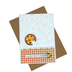 Ευχετήρια κάρτα - Pizza Night - κάρτα ευχών, δώρα αγίου βαλεντίνου, φαγητό, ευχετήριες κάρτες