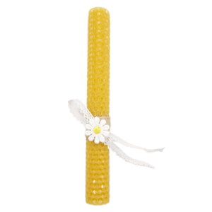 Γυναικεία πασχαλινή λαμπάδα μελισσοκέρι 20cm - κορίτσι, λαμπάδες, για ενήλικες, για εφήβους - 2