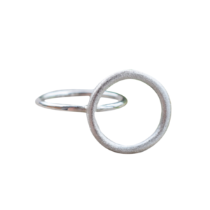 Δαχτυλίδι κύκλος διπλός ασήμι 925 - ασήμι, μικρά, boho, σταθερά
