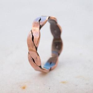 Χάλκινο rustic δαχτυλίδι - δαχτυλίδι, δαχτυλίδια, σταθερά - 3