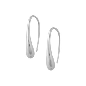 Σκουλαρίκια “Silver Drop” - ασήμι, κρεμαστά, νυφικά