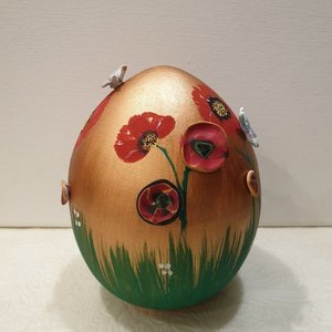 Πασχαλινο αυγο με διακοσμητικα λουλουδια - κορίτσι, διακοσμητικά, για παιδιά, για ενήλικες, για εφήβους