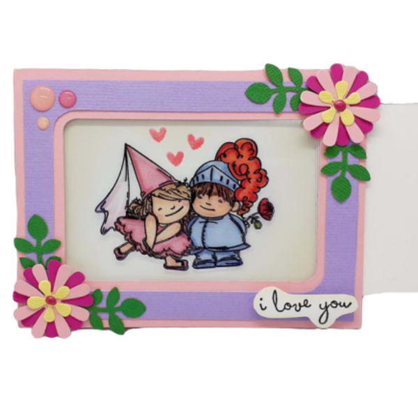Κάρτα Αγίου Βαλεντίνου - Μαγική εικόνα - Fairytale couple - πριγκίπισσα, βαλεντίνος, ζευγάρια, πριγκίπισσες, ευχετήριες κάρτες