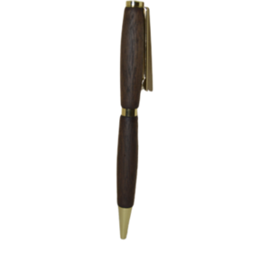 Ξύλινο στυλό από ξύλο Καρυδιάς με επίχρυσο μηχανισμό - ξύλινο, αξεσουάρ γραφείου - 2
