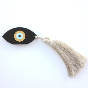 Διακοσμητικό Γούρι Μάτι Μαύρο από Plexiglass - γούρι, με φούντες, μάτι, plexi glass, διακοσμητικά - 4