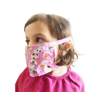 Μάσκα παιδική βαμβακερή με τσαντάκι αποθήκευσης ή μεταφοράς - βαμβάκι, κορίτσι, μάσκα προσώπου, μάσκες προσώπου, παιδικές μάσκες - 4
