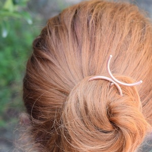 Αξεσουάρ μαλλιών από χαλκό , hair stick - 2