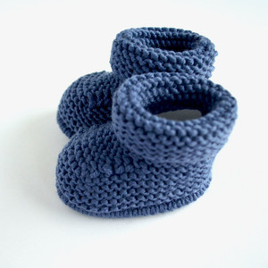 Μπλε παπουτσάκια αγκαλιάς- Δώρο ανακοίνωσης φύλου παιδιού ή εγκυμοσύνης - δώρο γέννησης, αγκαλιάς - 3