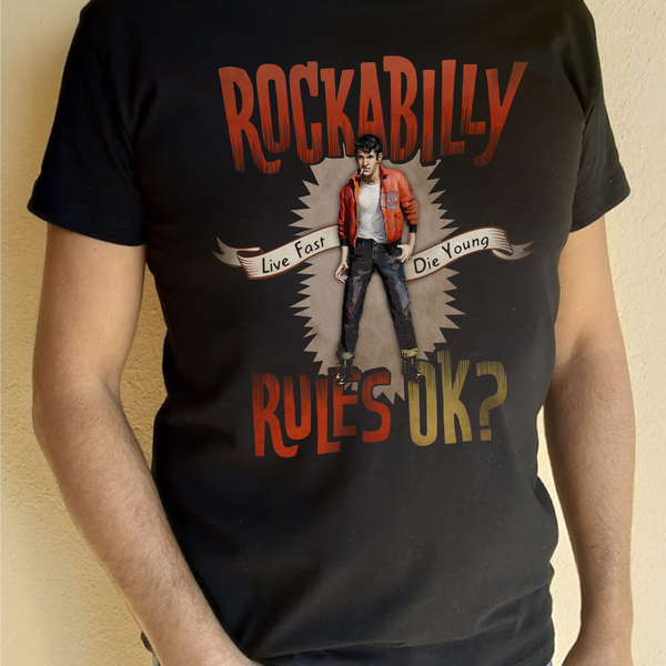 Rockabilly Rules OK? shortsleeve retro 50's vintage graphics t-shirt - 2