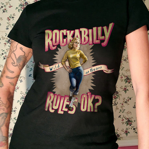 Rockabilly Rules OK? shortsleeve retro 50's vintage graphics t-shirt