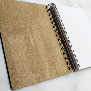 Ξύλινο Σημειωματάριο 'PUG' (Wooden Notebook) Δώρα για όλους - δώρα για βάπτιση, δώρα γενεθλίων, δώρα για γυναίκες, τετράδια & σημειωματάρια - 4